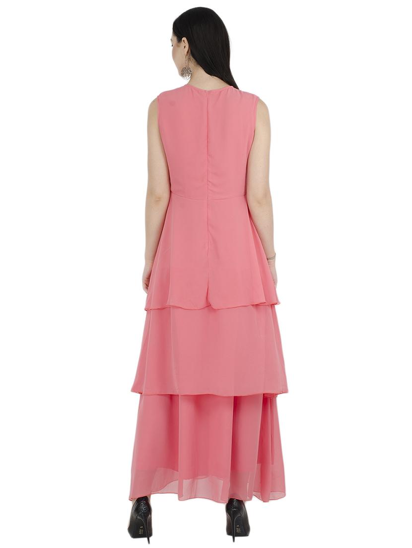 sleeveless layered maxi dress - 15955719 - Zoom Image - 3