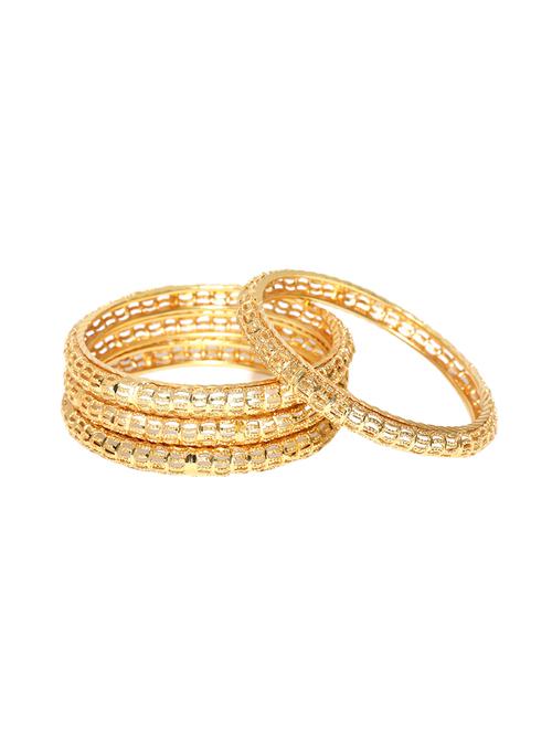 gold brass bangle - 15956185 - Standard Image - 1