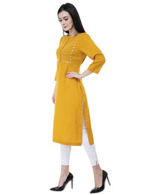 embroidered straight kurta - 15956534 - Standard Image - 2