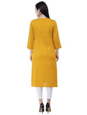 embroidered straight kurta - 15956534 - Standard Image - 3