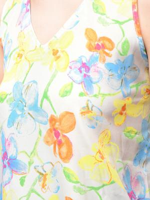 racer back floral asymmetric top - 15956734 - Standard Image - 6