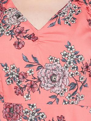 floral a-line plus dress - 15956782 - Standard Image - 5
