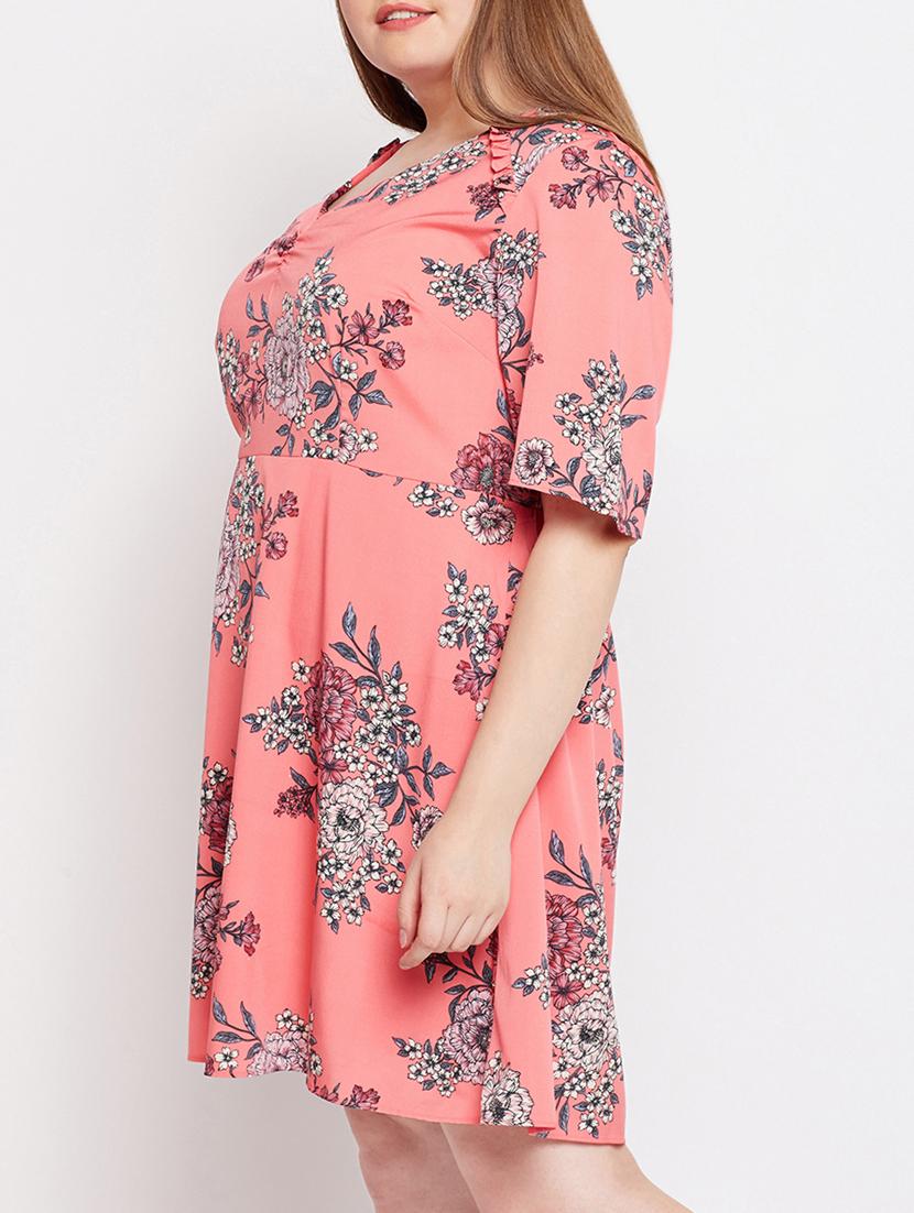 floral a-line plus dress - 15956782 - Zoom Image - 2