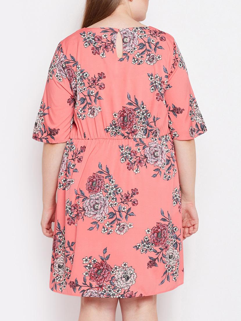 floral a-line plus dress - 15956782 - Zoom Image - 3
