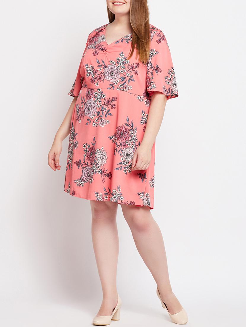 floral a-line plus dress - 15956782 - Zoom Image - 4