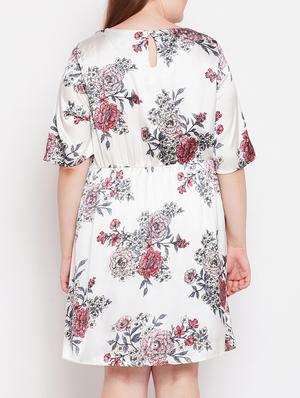 floral a-line plus dress - 15956783 - Standard Image - 3