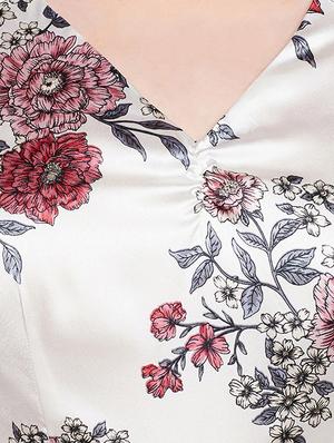 floral a-line plus dress - 15956783 - Standard Image - 5