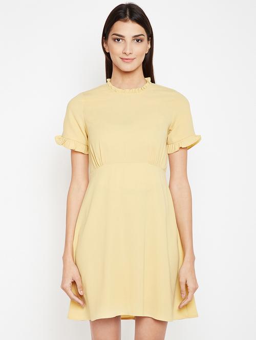 frill detail a-line dress - 15956791 - Standard Image - 1
