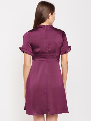 frill detail a-line dress - 15956793 - Standard Image - 3