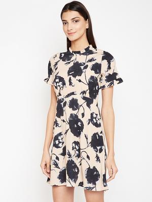 frill detail floral a-line dress - 15956794 - Standard Image - 2