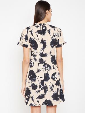 frill detail floral a-line dress - 15956794 - Standard Image - 3
