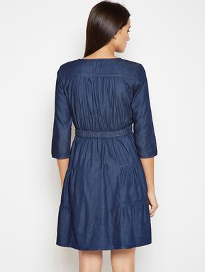 gathered empire line dress - 15956799 - Standard Image - 3