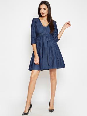 gathered empire line dress - 15956799 - Standard Image - 4