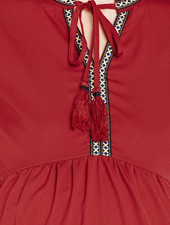 embroidered a-line maternity dress - 15956803 - Zoom Image - 5