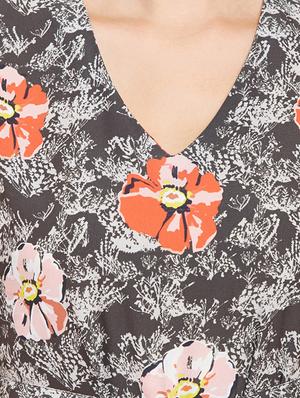 tie up waist floral jumpsuit - 15956819 - Standard Image - 4