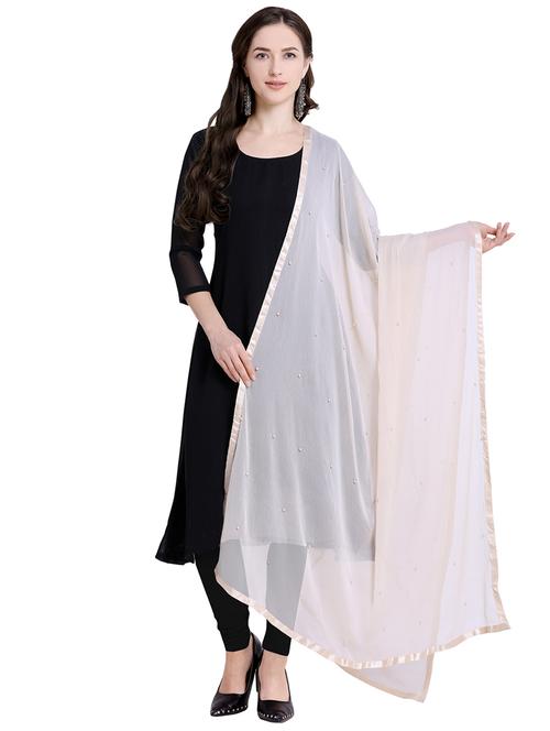 embellished chiffon dupatta - 15956874 - Very Small Image - 1