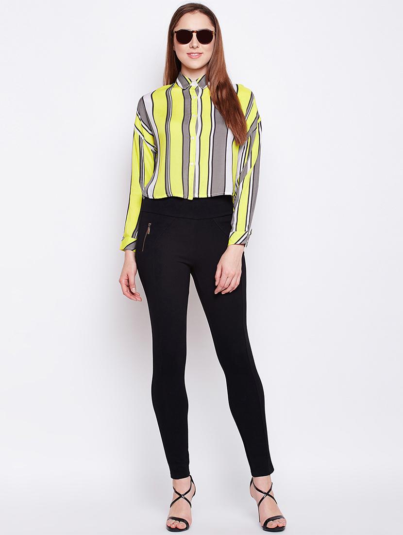back pleat striped cropped shirt - 15956914 - Zoom Image - 4