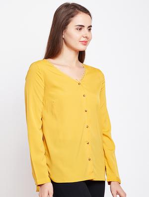 lace detail button up top - 15956917 - Standard Image - 2