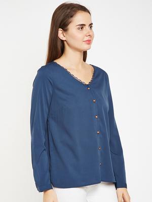 lace detail button up top - 15956918 - Standard Image - 2