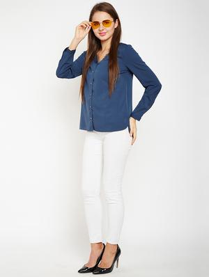 lace detail button up top - 15956918 - Standard Image - 4