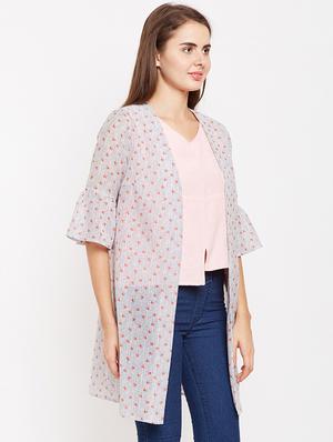 bell sleeved sheer shrug - 15956924 - Standard Image - 2