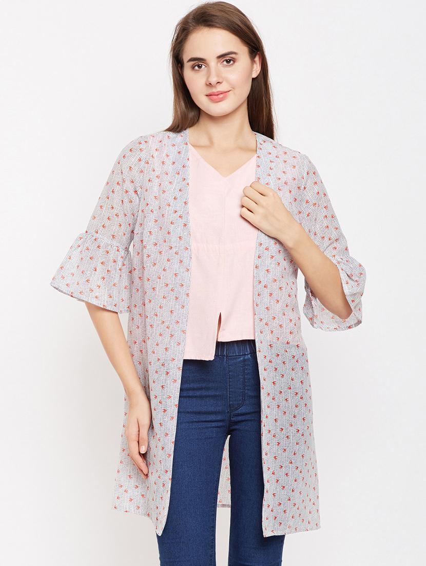 bell sleeved sheer shrug - 15956924 - Zoom Image - 1