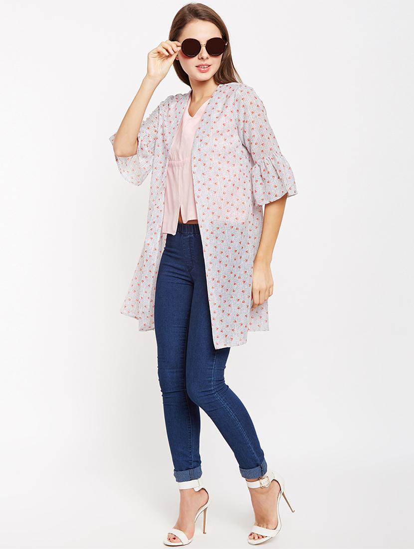 bell sleeved sheer shrug - 15956924 - Zoom Image - 4