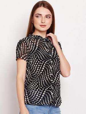 tie knot button up top - 15956962 - Standard Image - 2