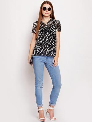 tie knot button up top - 15956962 - Standard Image - 4