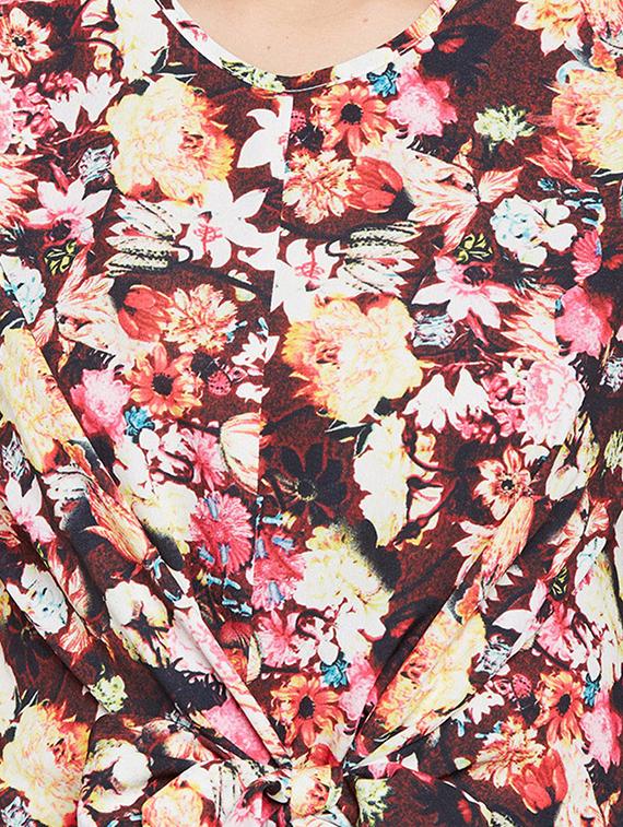 ruffle sleeved tie front top - 15956972 - Zoom Image - 5