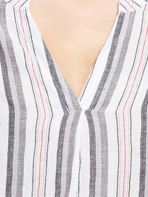 tie up striped top - 15956985 - Standard Image - 5