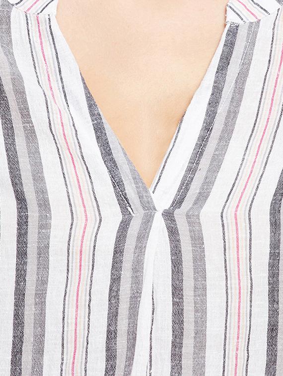 tie up striped top - 15956985 - Zoom Image - 5
