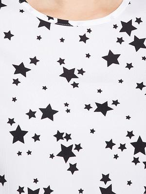 crew neck star print top - 15956989 - Standard Image - 5