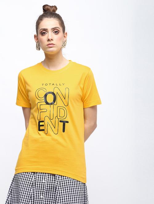 crew neck quirky text tee - 15957361 - Standard Image - 1