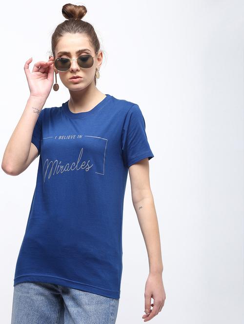 crew neck graphic print tee - 15957367 - Standard Image - 1