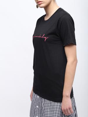 crew neck letter print tee - 15957368 - Standard Image - 5