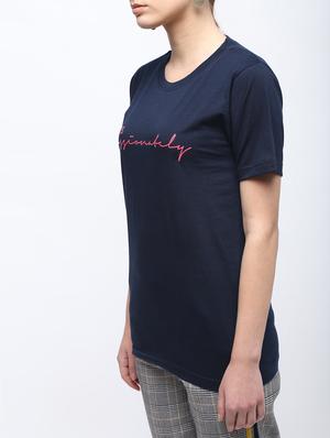 crew neck letter print tee - 15957369 - Standard Image - 5