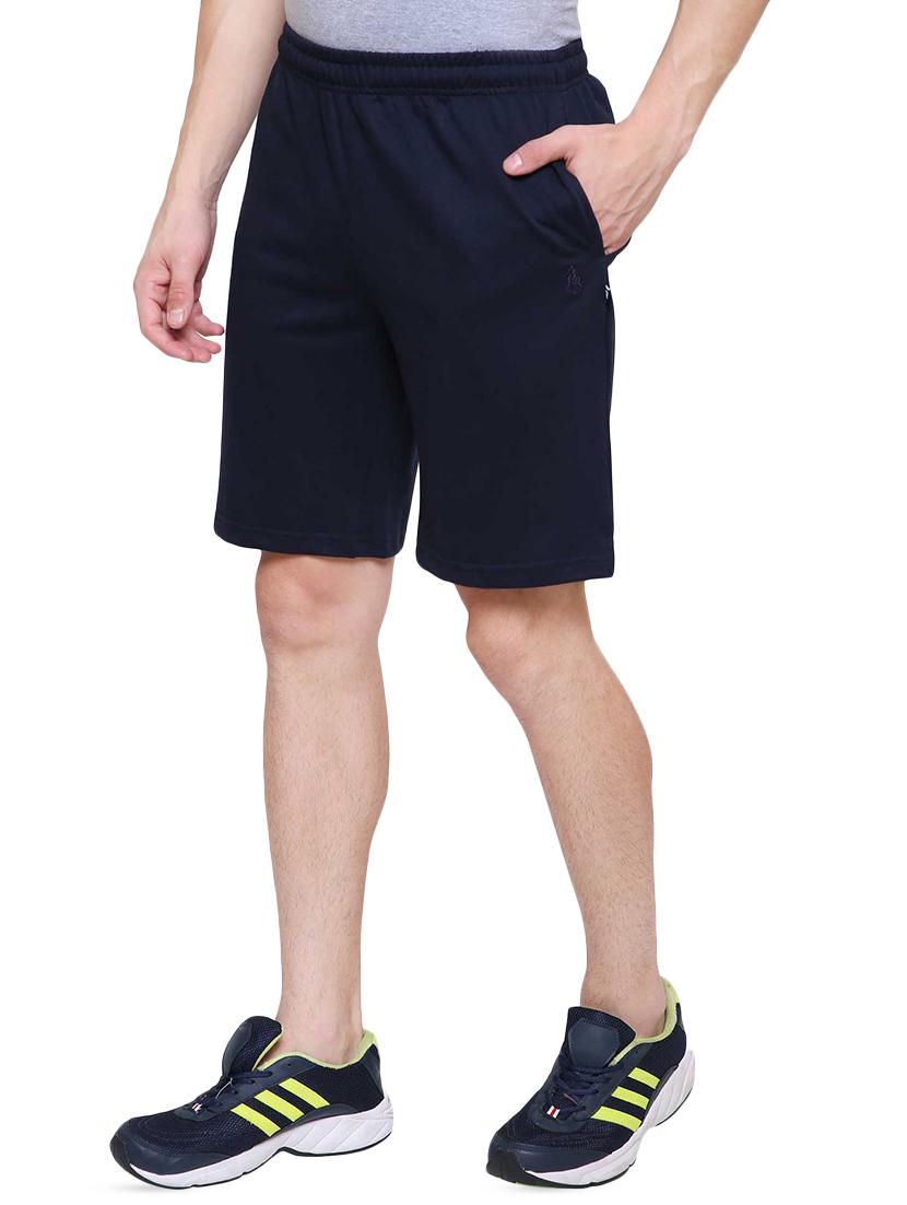 navy blue solid shorts - 15958224 - Zoom Image - 2