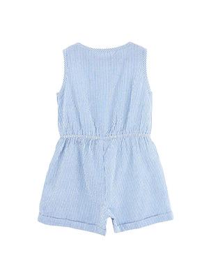 blue cotton playsuit - 15958257 - Standard Image - 2
