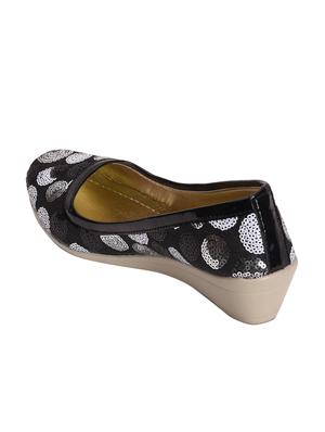 black slip on wedges - 15958329 - Standard Image - 2