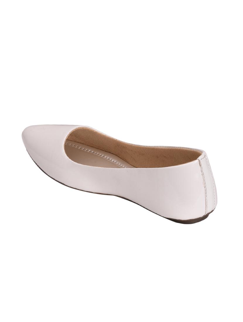 white slip on ballerinas - 15958331 - Zoom Image - 2
