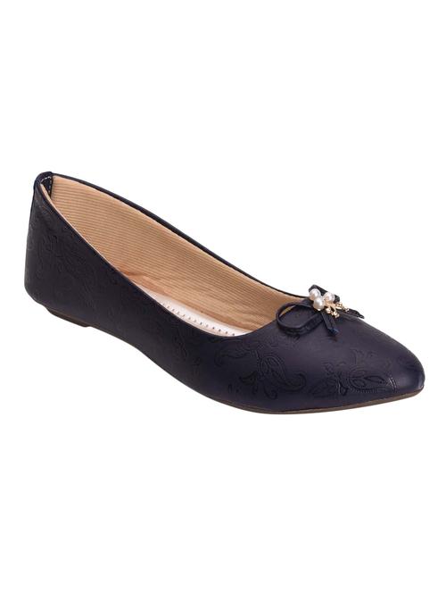 blue slip on ballerinas - 15958334 - Standard Image - 1