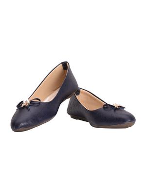blue slip on ballerinas - 15958334 - Standard Image - 3