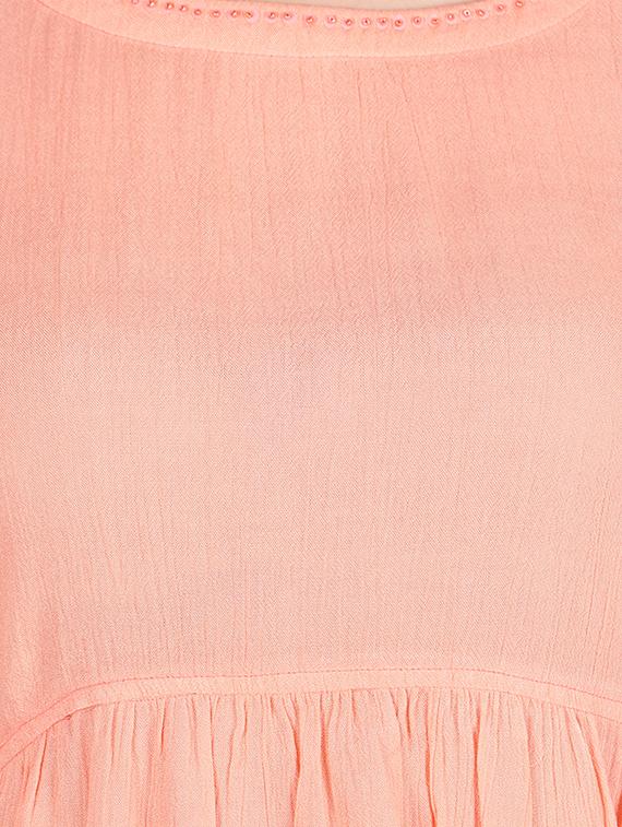 cold shoulder gathered a-line dress - 15958345 - Zoom Image - 4