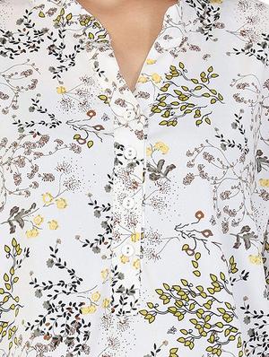 mandarin neck floral tunic - 15958602 - Standard Image - 3