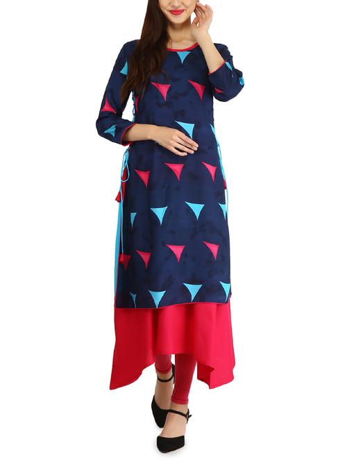 layered geometrical kurta - 15958644 - Very Small Image - 1