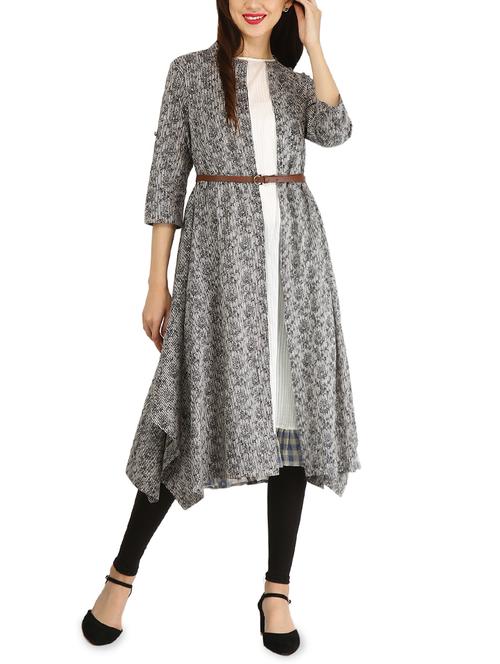 asymmetric printed kurta - 15958673 - Standard Image - 1