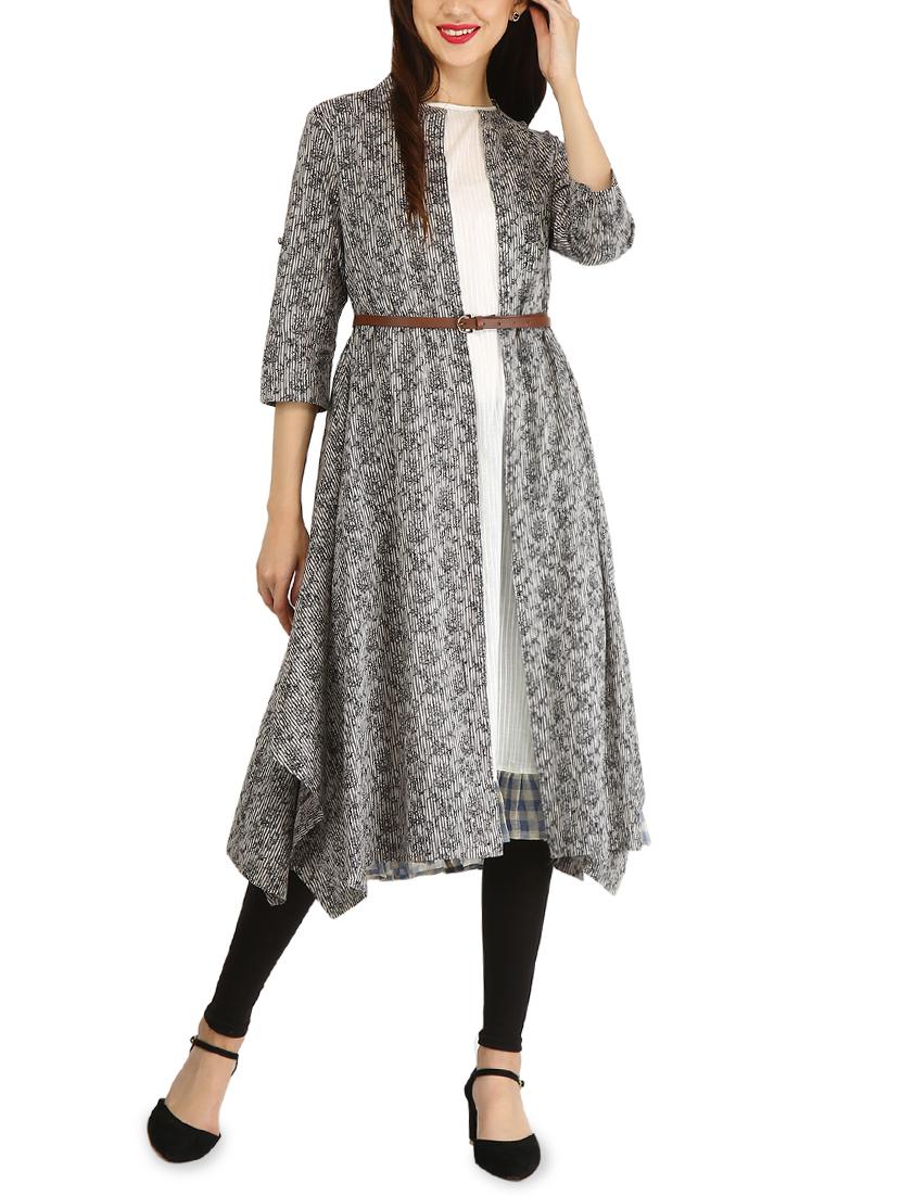asymmetric printed kurta - 15958673 - Zoom Image - 1