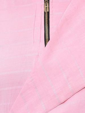 a-line solid zipper detail dress - 15958853 - Standard Image - 4