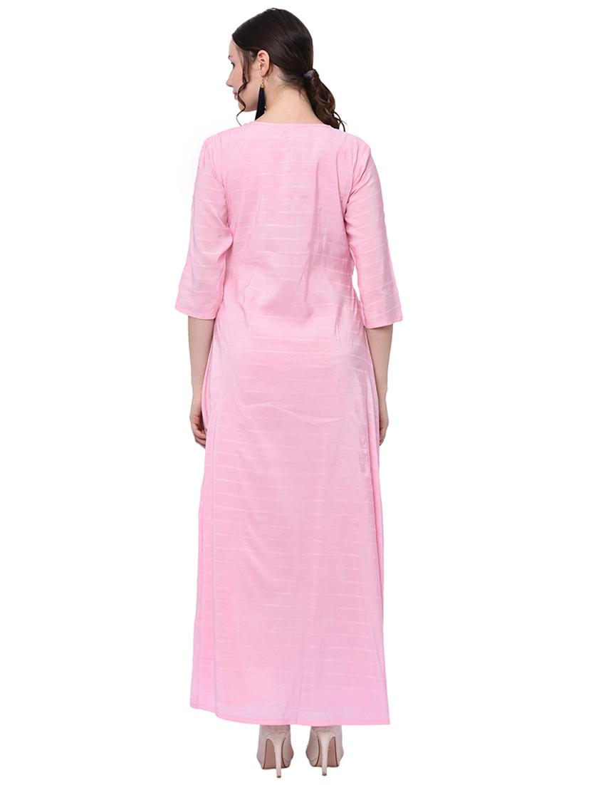 a-line solid zipper detail dress - 15958853 - Zoom Image - 3